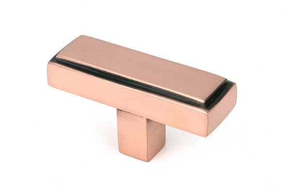 Scully T-Bar Handle Pull, Polished Bronze