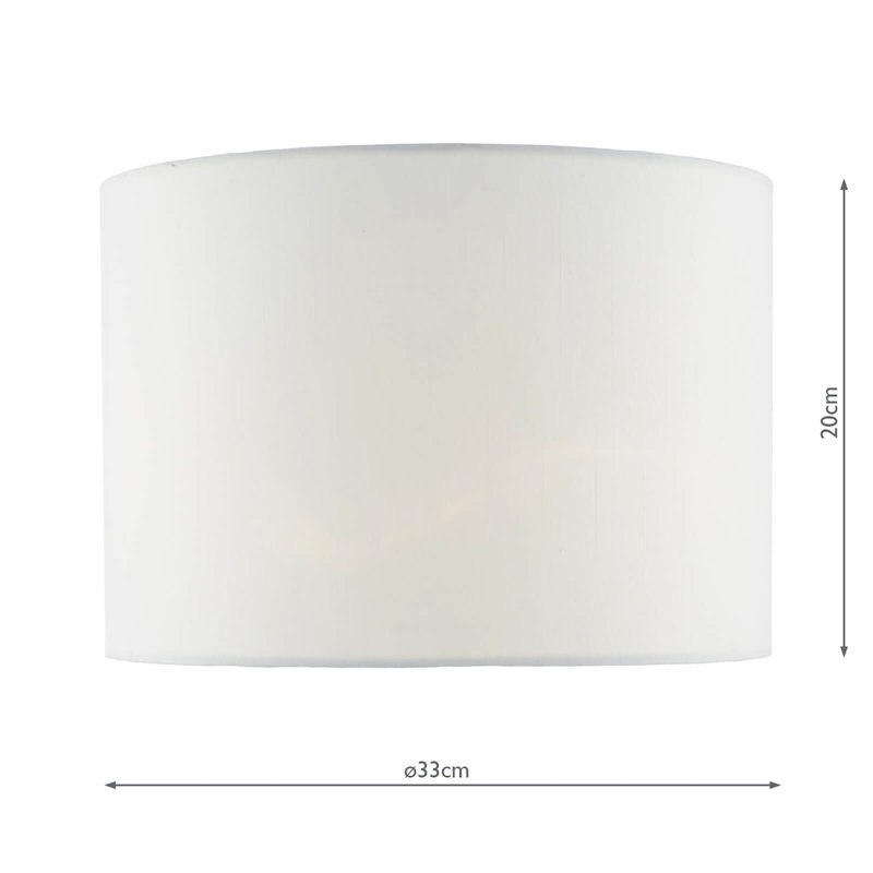 Castonguay 20 cm H Drum Lamp Shade in White