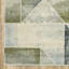 Tapis d'intérieur bleu / vert à motif géométrique contemporain Schœneck-1783279652