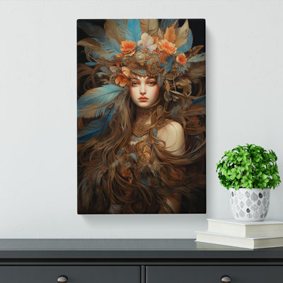 Feather Renaissance - Wrapped Canvas Print