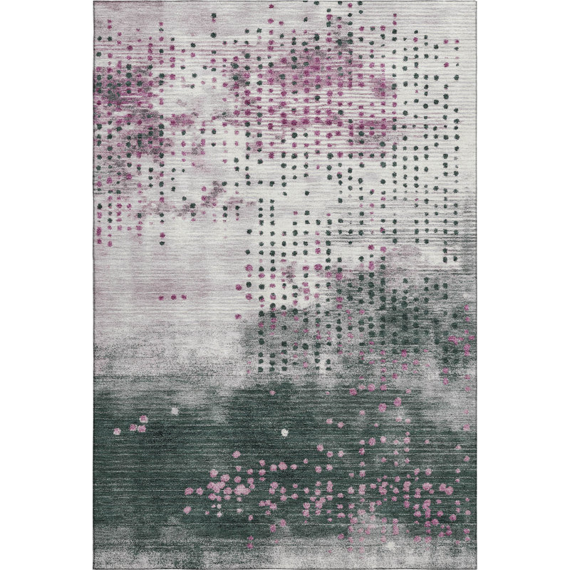 Premium Machine Washable Mouton Geometric Rug, Rectangle 10' x 14'