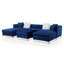 Canapé modulaire d'angle avec repose-pieds 71,5 po Ciabattoni-103958682