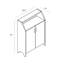 Armoire à chaussures / rangement moderne - poids maximal rouge de 10 lb avec 4 tablettes et finition de 76,8 lb