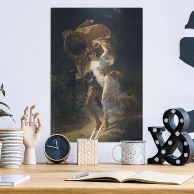 Luxe Metal Art 'The Storm' by Pierre Auguste Cot, Metal Wall Art