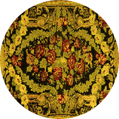 Washable Floral Indoor Rug