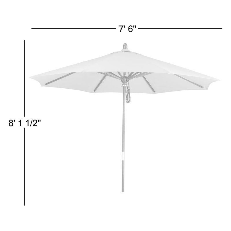 Manford 90'' Market Sunbrella® Umbrella, Forest Green