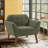 Merrylite  37" Wide Upholstered Armchair with Tufted Backrest-662168987