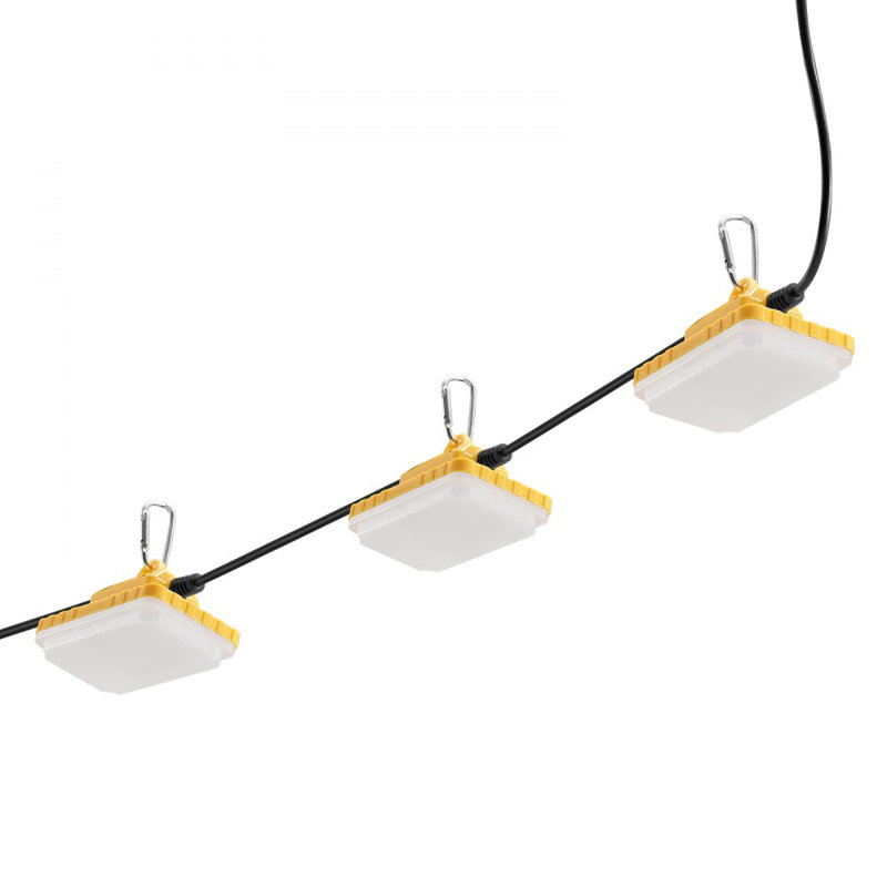 Guirlande de 50 lumières pour travaux de construction, 50 W, 7500 LM