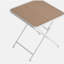 Holiday - 2-Pack Pale Green Modern Lounge Chairs – Indoor/Outdoor All-Weather PP Plastic with Modern folding indoor/outdoor multi-functional square table- PP tabletop with metal legs(White, khaki)-720132368