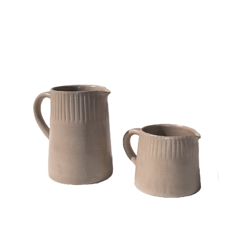 Pichet Earth Lines, 4.33", Beige