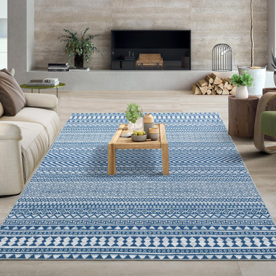 Leschen Washable Geometric Indoor Rug