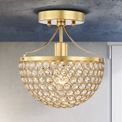 Plafonnier semi-encastré 1 lumière 9,45 po