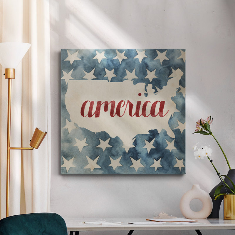 «Fourth of juillet Collection A», reproduction sur toile tendue, H 16 po x l 16 po x P 1 po