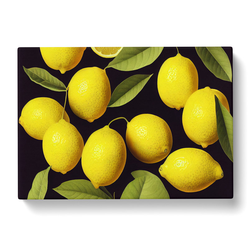 Selection Of Lemon Fruit Vol.2 - Wrapped Canvas Print, 40cm H x 60cm W x 3cm D