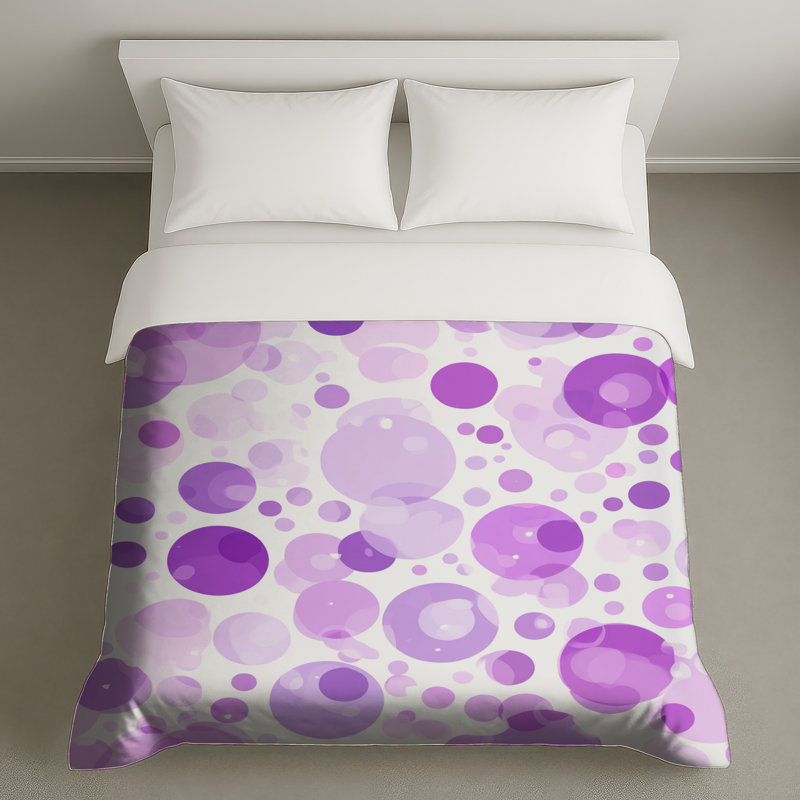 Housse de couette abstraite Bubbles Bedding, Grand lit