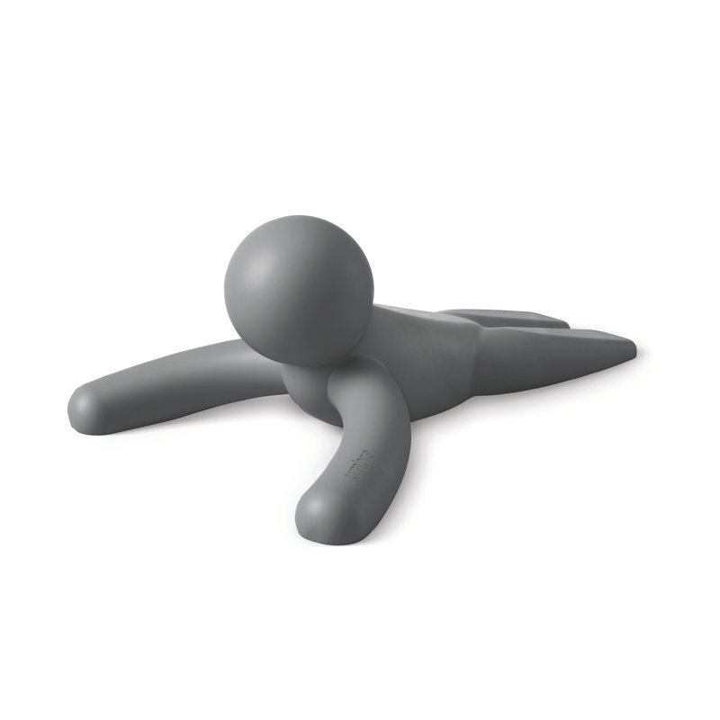 Charcoal Buddy Figurine Door Stop Set of 2