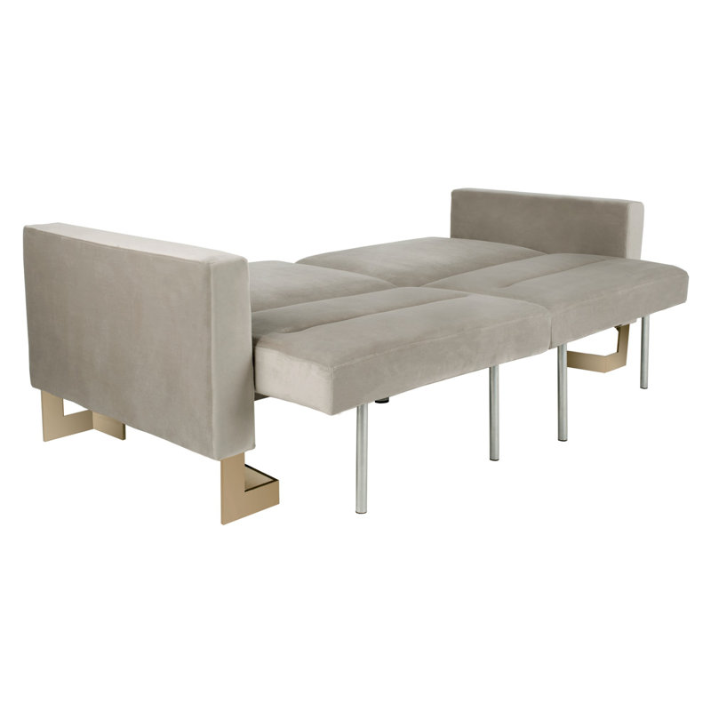 Canapé convertible Hayasdan, Gris / laiton