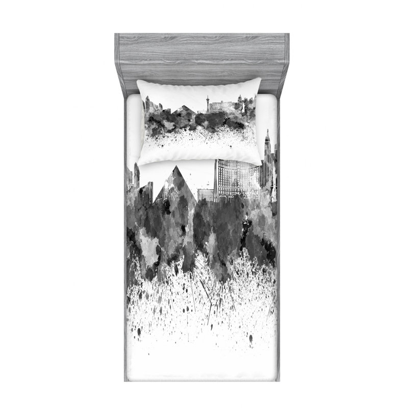 Ensemble de draps las vegas, Ensemble de draps pour lit simple TG avec drap-hou