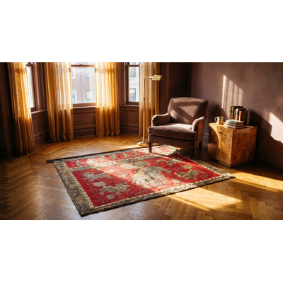 Tapis rouge antique 1925