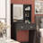 Vanity Desk with Mirror and Lights, Makeup Vanity with Drawers-731564761