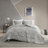 Mercer 100% Cotton 3 Piece Quilt Set with Chenille Trims-1833558259-1833558260