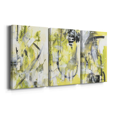 Exciting Times I  -Custom Wrapped Gallery Canvas - 3 Pieces