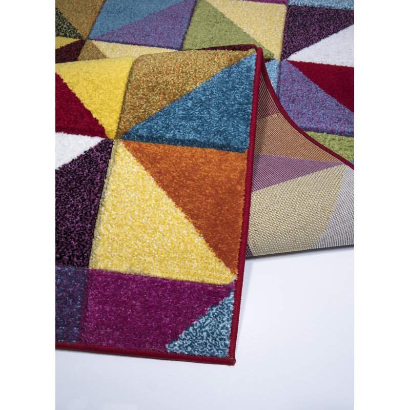 Runner Leoler Geometric Indoor / Outdoor Area Rug, Rectangle 60 x 110cm