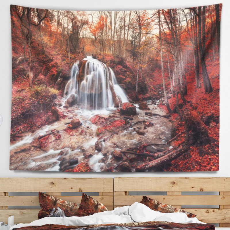 Photographie, ruisseau d'argent, cascade, gros plan, H 32 po x l 39 po