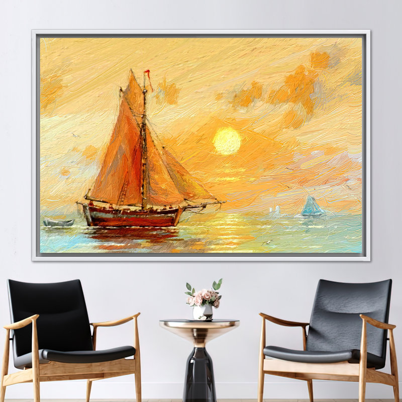 Print on Canvas, 25 cm H x 35 cm W, Floater Framed Print without Mat, White