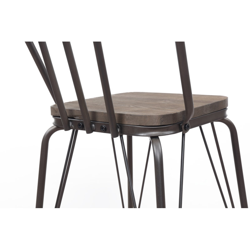 Tabouret de bar et de comptoir Hardnett, Bronze, Tabouret de bar (siège d'une hauteur de 30 po)