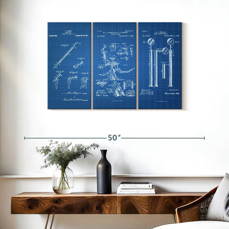 Impression sur toile de plusieurs pièces, H 38 po x l 24 po x P 1,25 po