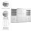 Grand lit Arlex et 2 étagères avec portes (126 W)-88513669