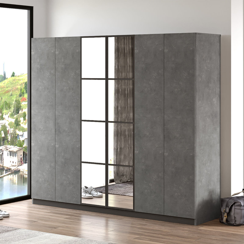 Haerr 4 Door Manufactured Wood Wardrobe