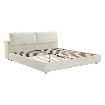 Amaryn Adjustable Pillow-Back Upholstered Platform Bed