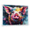 «Colorful Pig Portait», reproduction d'art sur toile cochon