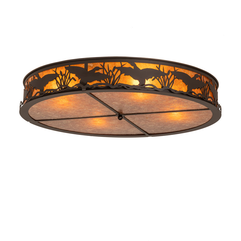 Rustic Lodge 4 - Light Flush Mount