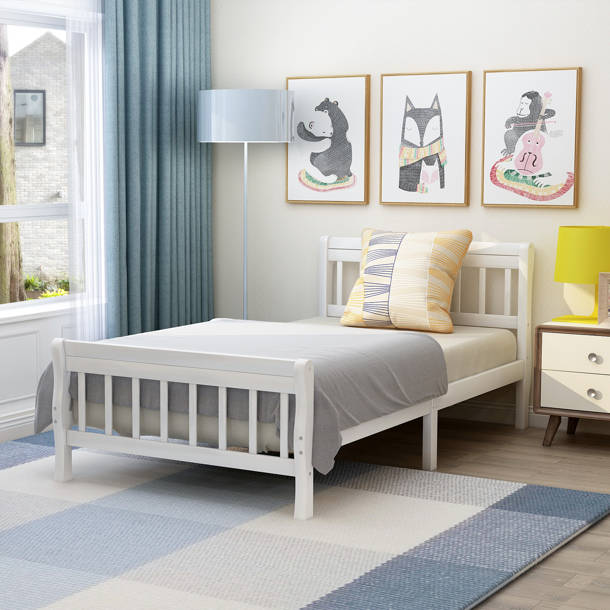 Harriet Bee Tsolag Twin Solid Wood Platform Bed & Reviews | Wayfair