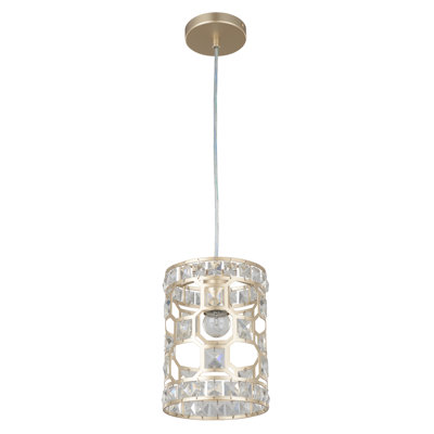 Stockbridge 1 - Light Champagne Gold Crystal Pendant