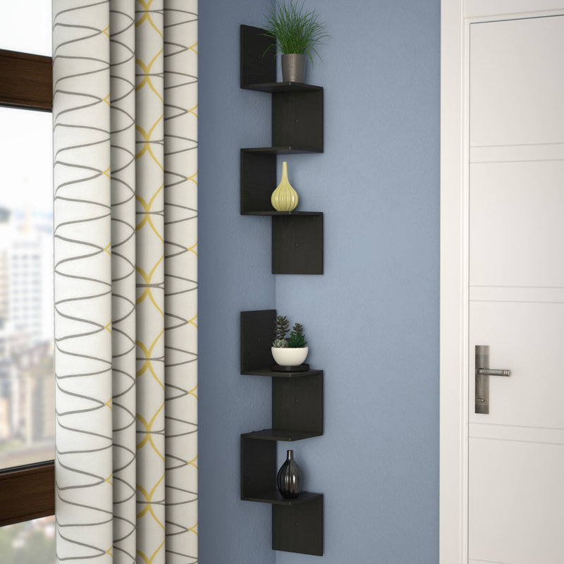 Legge 6 Piece Corner Shelf, Espresso