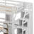 Kids Twin Loft Bed with Drawers-385413499