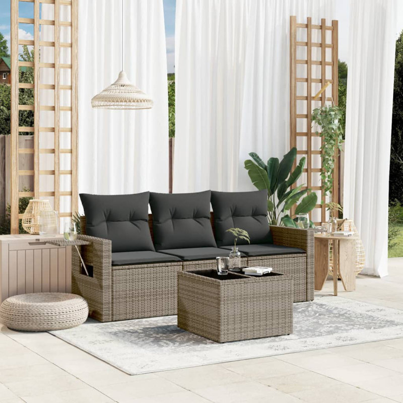  Garden Sofa Set Grey