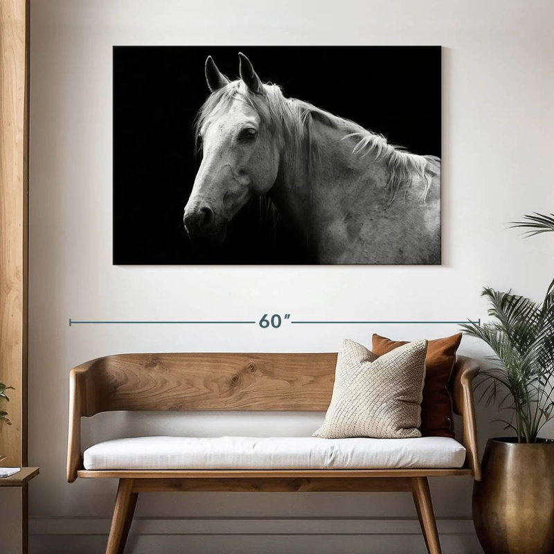 Brampt Horse Headshot, 32" H x 48" W