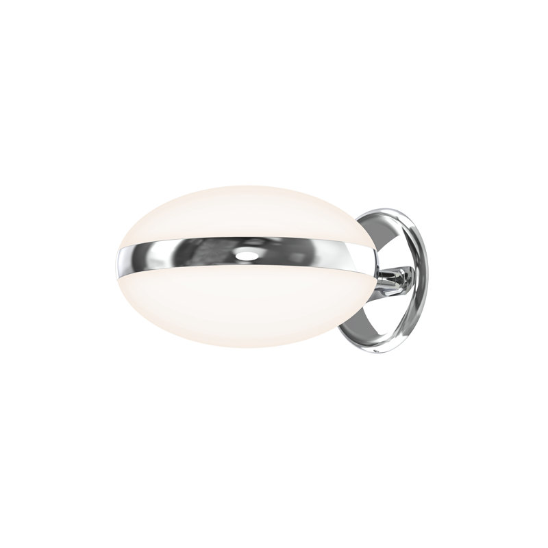 Oval Chrome Acrylic Dimmable Wall Sconce