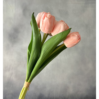 6 Stem Real Touch Tulips Artificial Flower