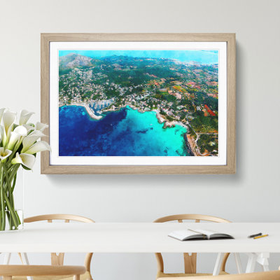 Over Mallorca in Spain - Framed Print