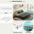 Metal Daybed With Led And Adjustable Trundle-568763220