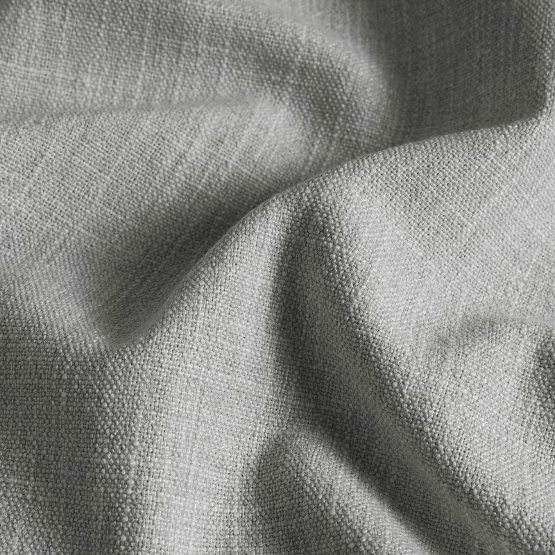 Basic Faux Linen Curtain Pair - 2 Panels - Light Filtering Window Curtains, 50" W x 108" L, Light Gray