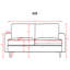 Marick 56.3" Wide Velvet Round Arms Small Apartment Loveseat-1227113961-1303814166