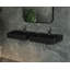 Lavabo de salle de bain mural en résine noire matte 23,6 po x 17,7 po Badeloft WT-01-M-MBLK