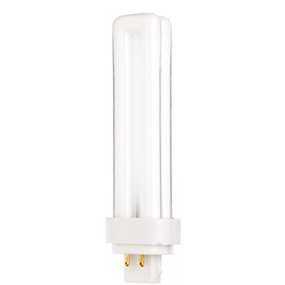 Pack Of (2) 18 Watt T4 Shaped G24q-2 Base Compact Fluorescent Bulbs